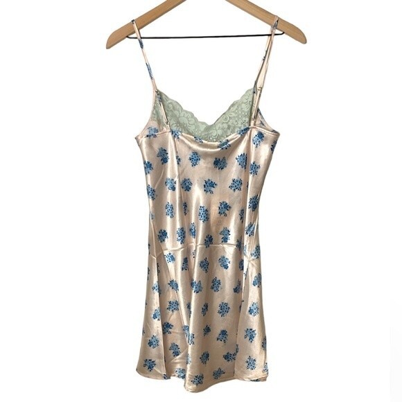 NWT WE ARE HAH (HOT AS HELL) Let It Slip Ditsy Floral French Blue. Size Small - Picture 3 of 10